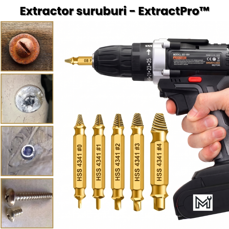 Extractor Universal Șuruburi Rupte - ExtractPro